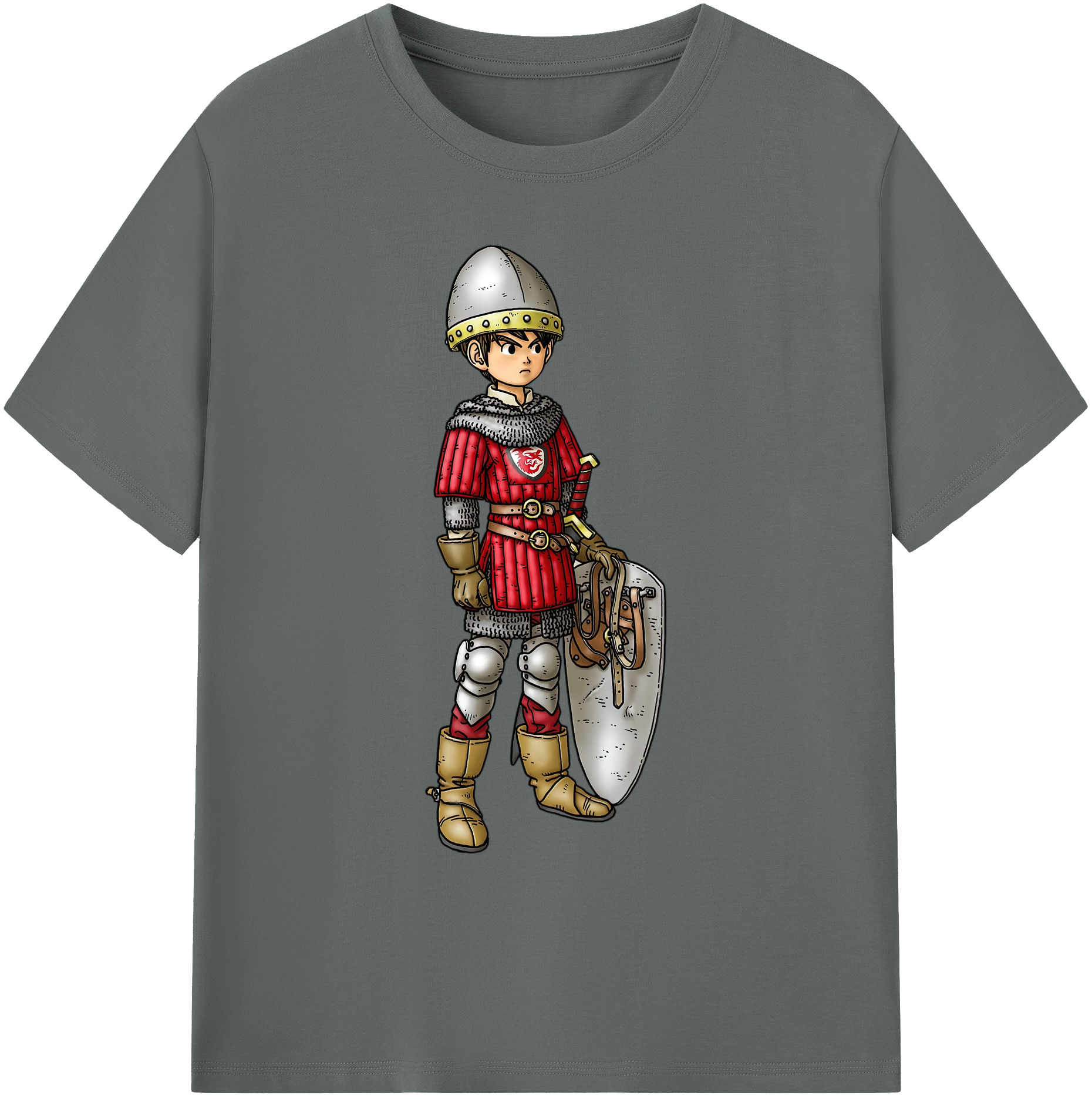 （画像用） ドラゴンクエスト Doragon Kuesuto Dragon Quest 綿100％ メンズ半袖Tシャツ｜肌触りやわらか＆通気性